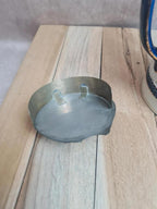 Pichet ancien Burleigh Ware Angleterre décor floral doré bleu cobalt avec couvercle