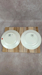 Lot de 2 assiettes plates Sarreguemines modèle Liliane