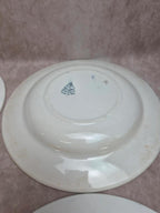 Lot de 12 assiettes Terre de Fer Clairefontaine Cyclamens