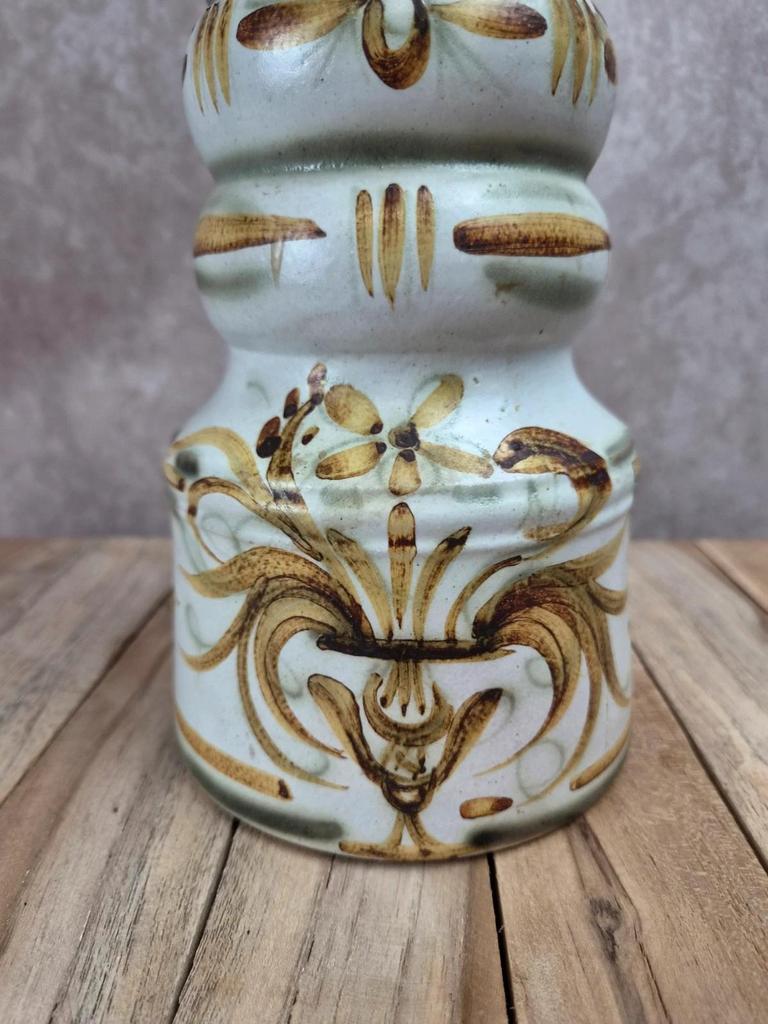 Grand vase bougeoir Keraluc Quimper Bo4 décor G6 – Georges Allier