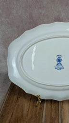 Plat ovale ancien Lunéville – Modèle The Cottage –