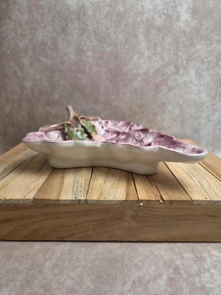 Plat raisin en barbotine italienne vintage – G.b.c. Made in Italy