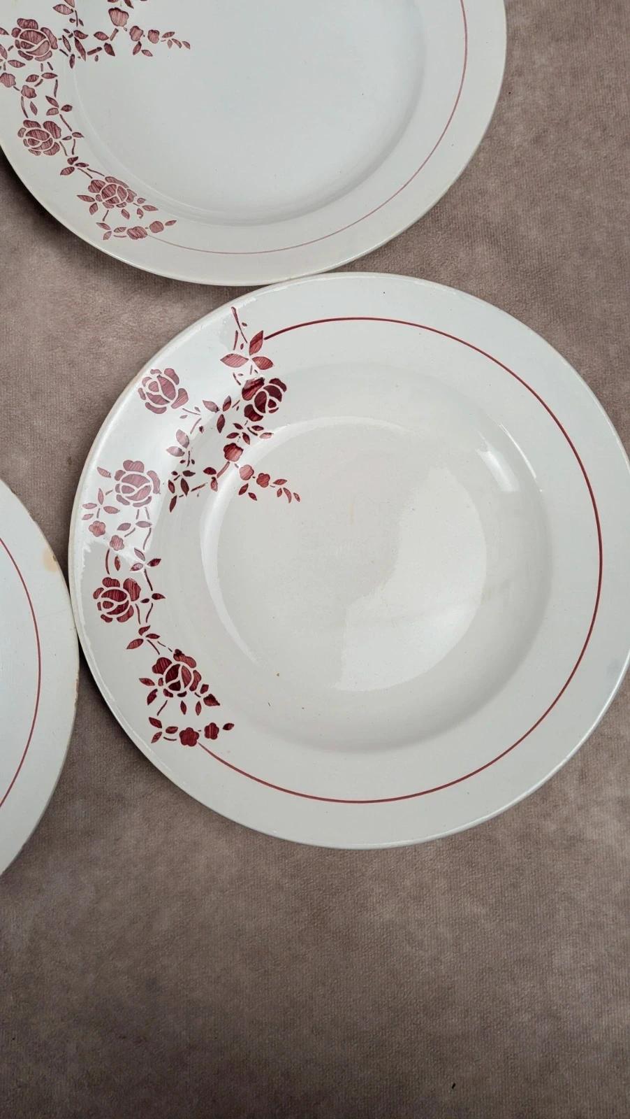 Lot de 4 assiettes creuses Saint-amand modèle Marcel