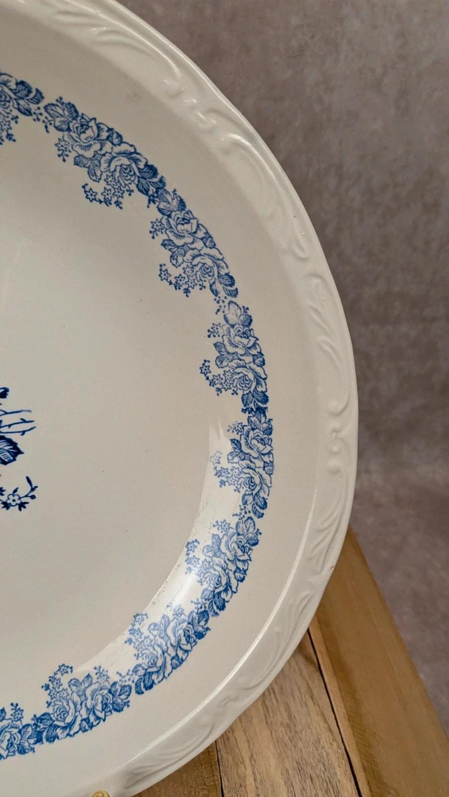 Plat rond Dijoin-sarreguemines modèle Clovis