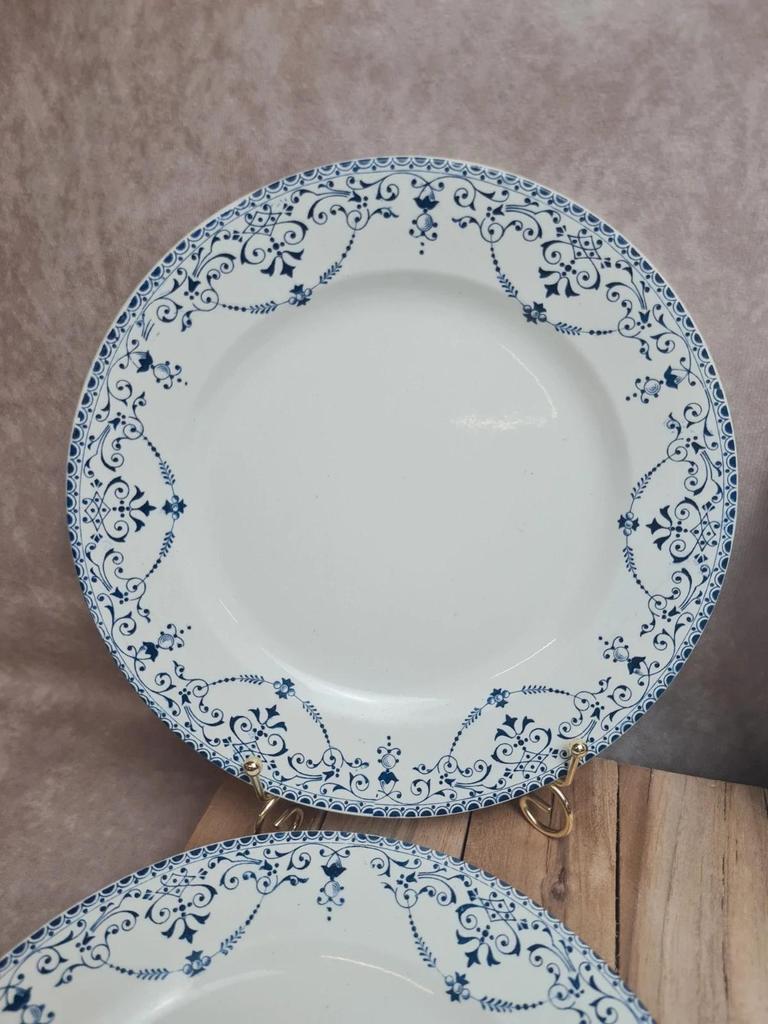 Lot de 6 assiettes Terre de Fer Hb & Cie – Service Balzac bleu 💙