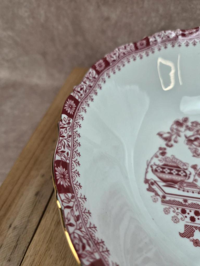 Saladier Seltmann Weiden Bavaria Theresia rouge – Porcelaine allemande vintage