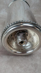 Ancien siphon à soda en métal argenté