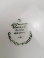 Lot de 12 assiettes plates Seltmann Weiden Bavaria Theresia rouge