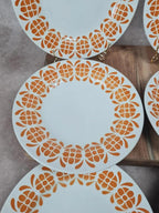 Lot de 6 assiettes semi-creuses Sarreguemines 🍊