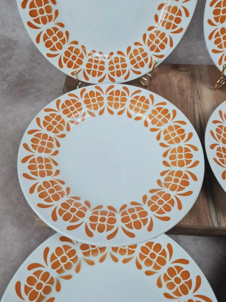 Lot de 6 assiettes semi-creuses Sarreguemines 🍊