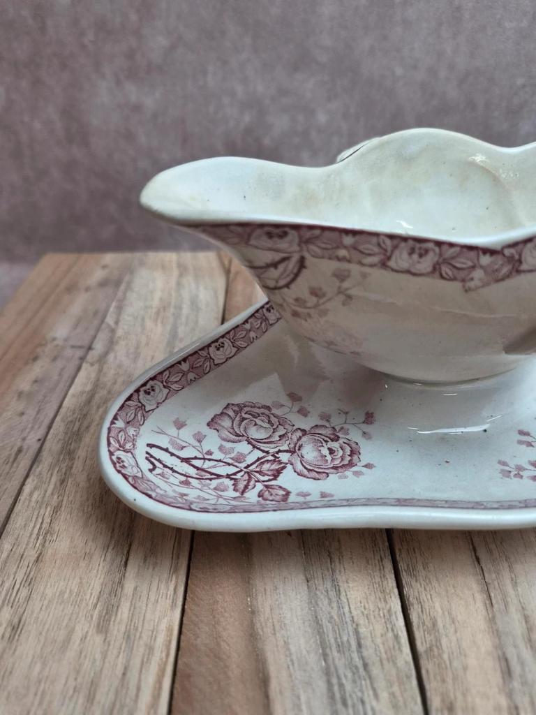 Saucière ancienne Faïencerie de Castres, Roumanie