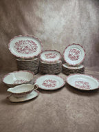Saladier Seltmann Weiden Bavaria Theresia rouge – Porcelaine allemande vintage