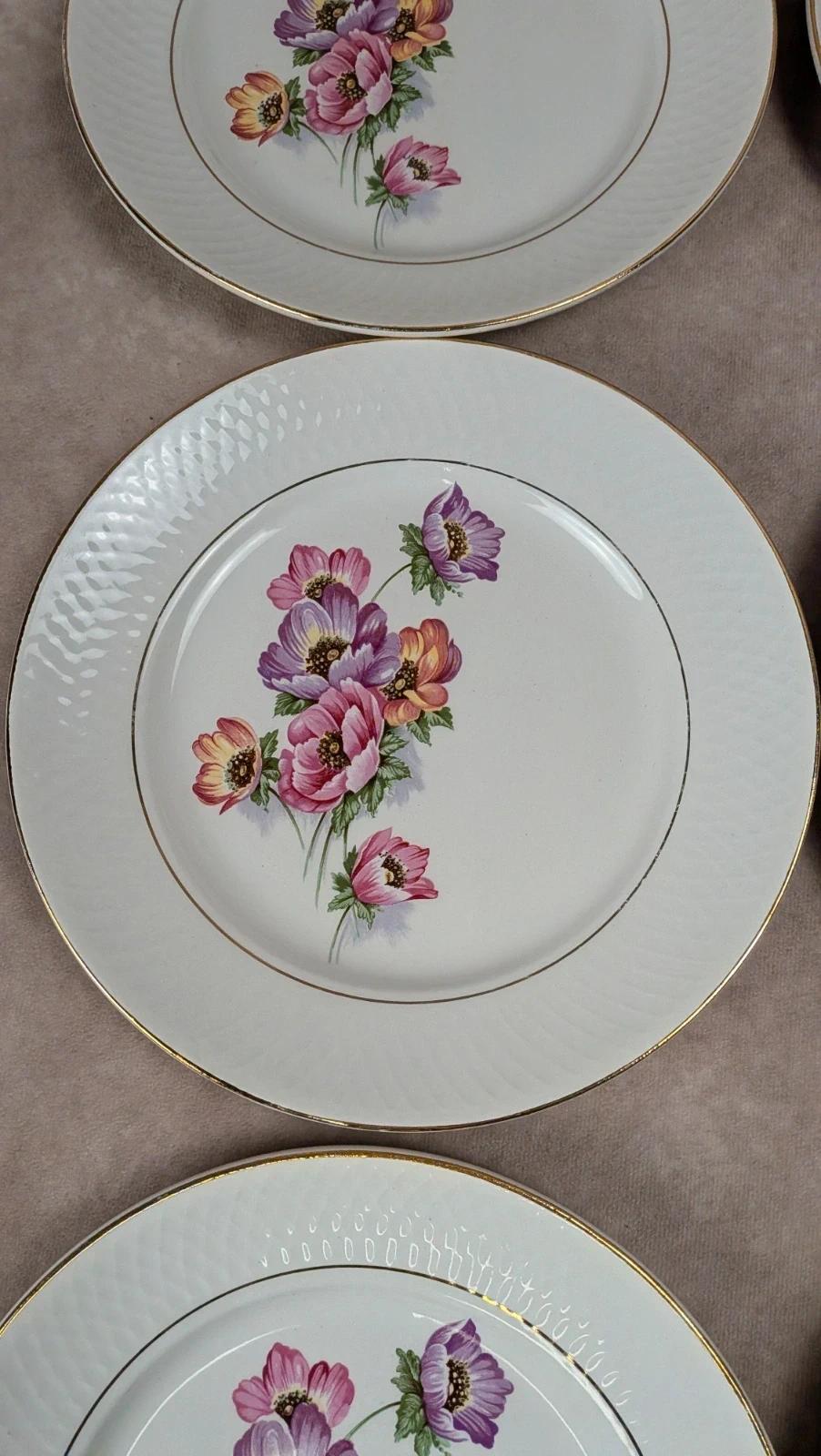 Lot de 6 assiettes plates Trieste – Moulin des Loups