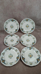 Lot de 6 assiettes plates Longchamp