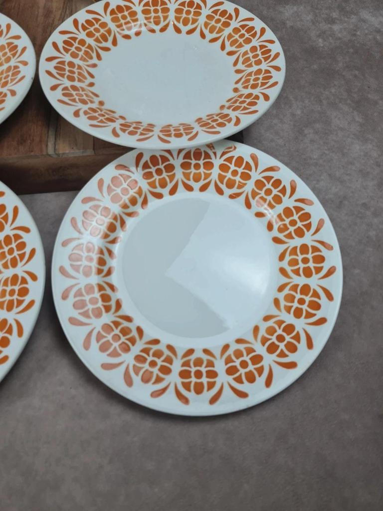 Lot de 6 assiettes semi-creuses Sarreguemines 🍊