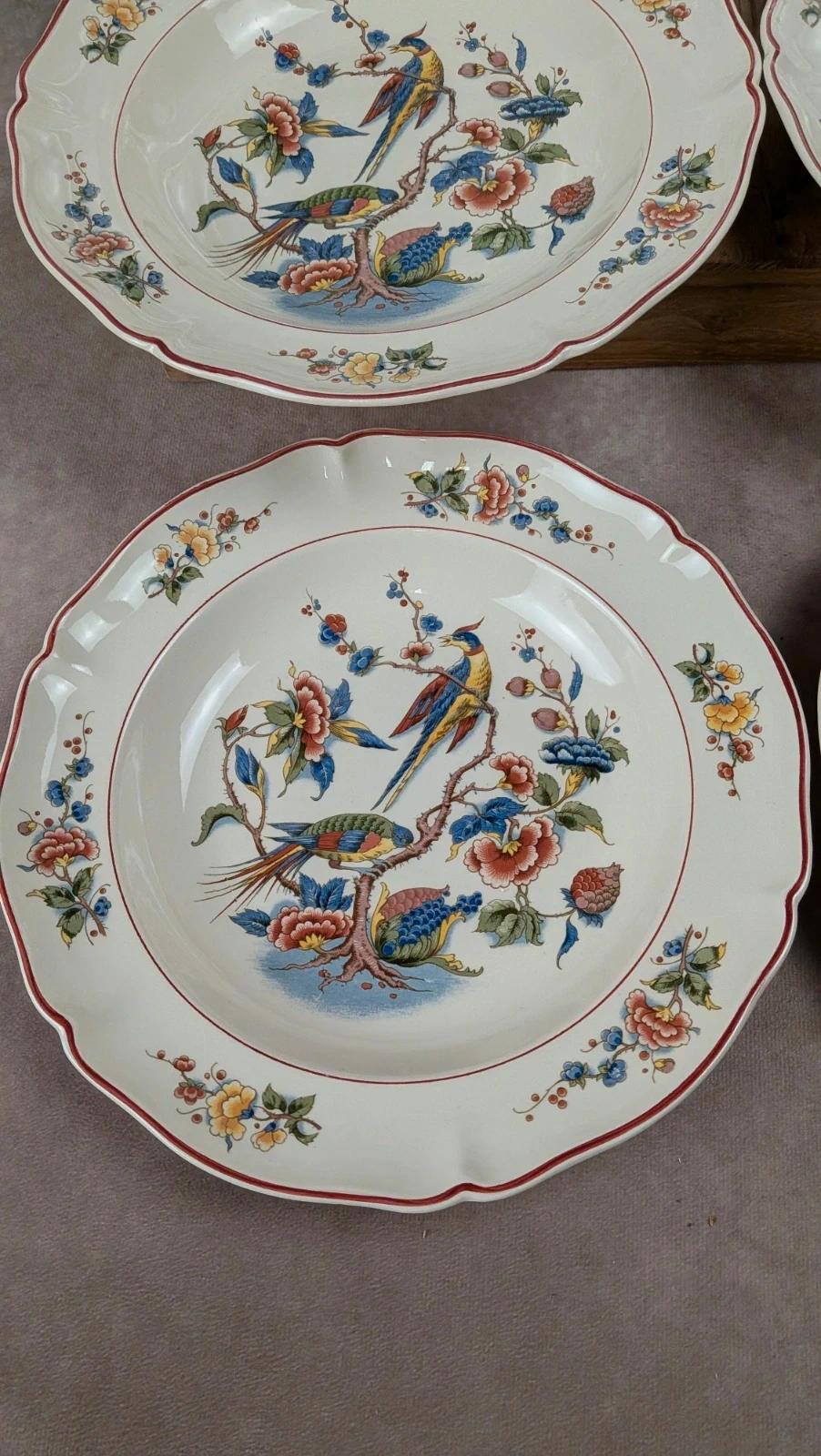 Lot de 6 assiettes creuses Villeroy & Boch – modèle Phoenix