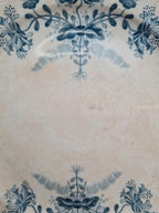 Assiette ancienne Saint-amand & Hamage modèle Régence – décor bleu dentelle