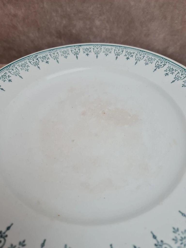Compotier sur pied ancien Saint-amand modèle 4500 – décor vert délicat 🌿