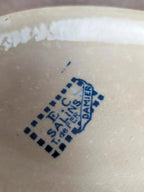 Légumier Terre de fer Salins modèle Damier ancien
