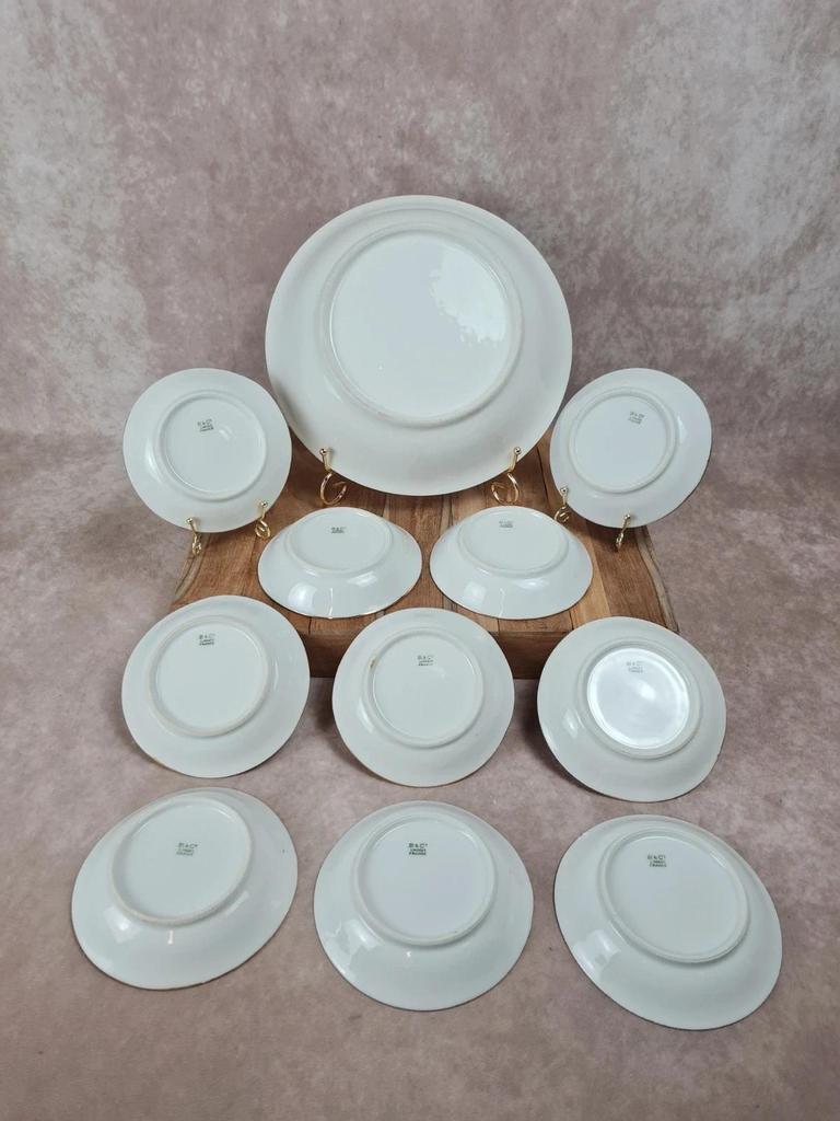 🌸 Lot ancien 10 coupelles + grand saladier 🍃