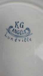 Lot de 4 assiettes à dessert Lunéville – Modèle Angèle