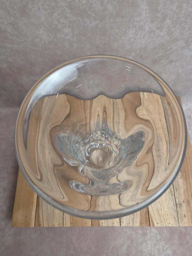 Vase en cristal Art Vannes – grand modèle vintage 24 cm