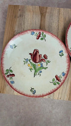 Lot de 2 assiettes à dessert Gien Lorraine