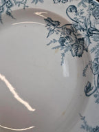Lot de 12 assiettes Terre de Fer Clairefontaine Cyclamens
