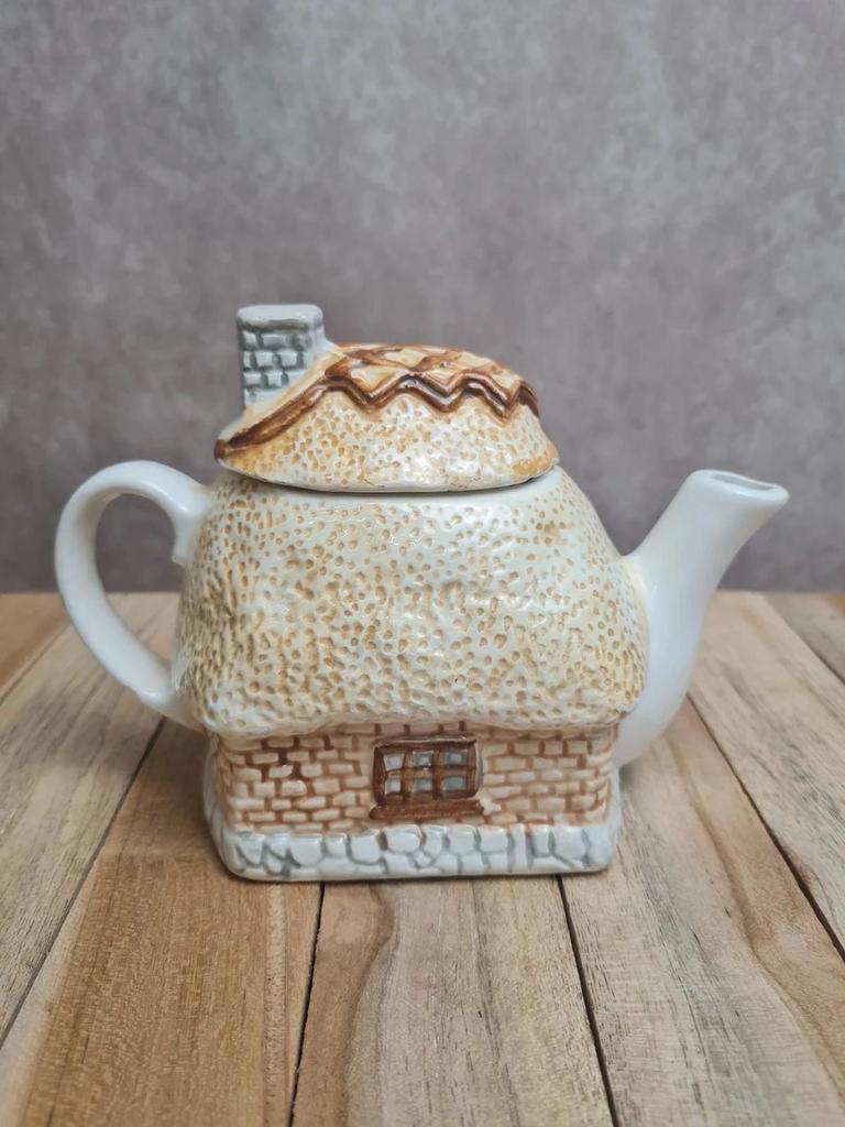 Petite théière vintage décor maison cottage 🏡🍵 charme champêtre