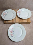 Lot de 3 assiettes plates vintage en porcelaine Jugoporcelan – Yougoslavie