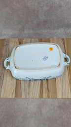 Légumière ancienne Kg Lunéville modèle Marceau décor bleu