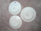 Lot de 3 assiettes à dessert Terre de fer Digoin Sarreguemines Valentin peintes à la main
