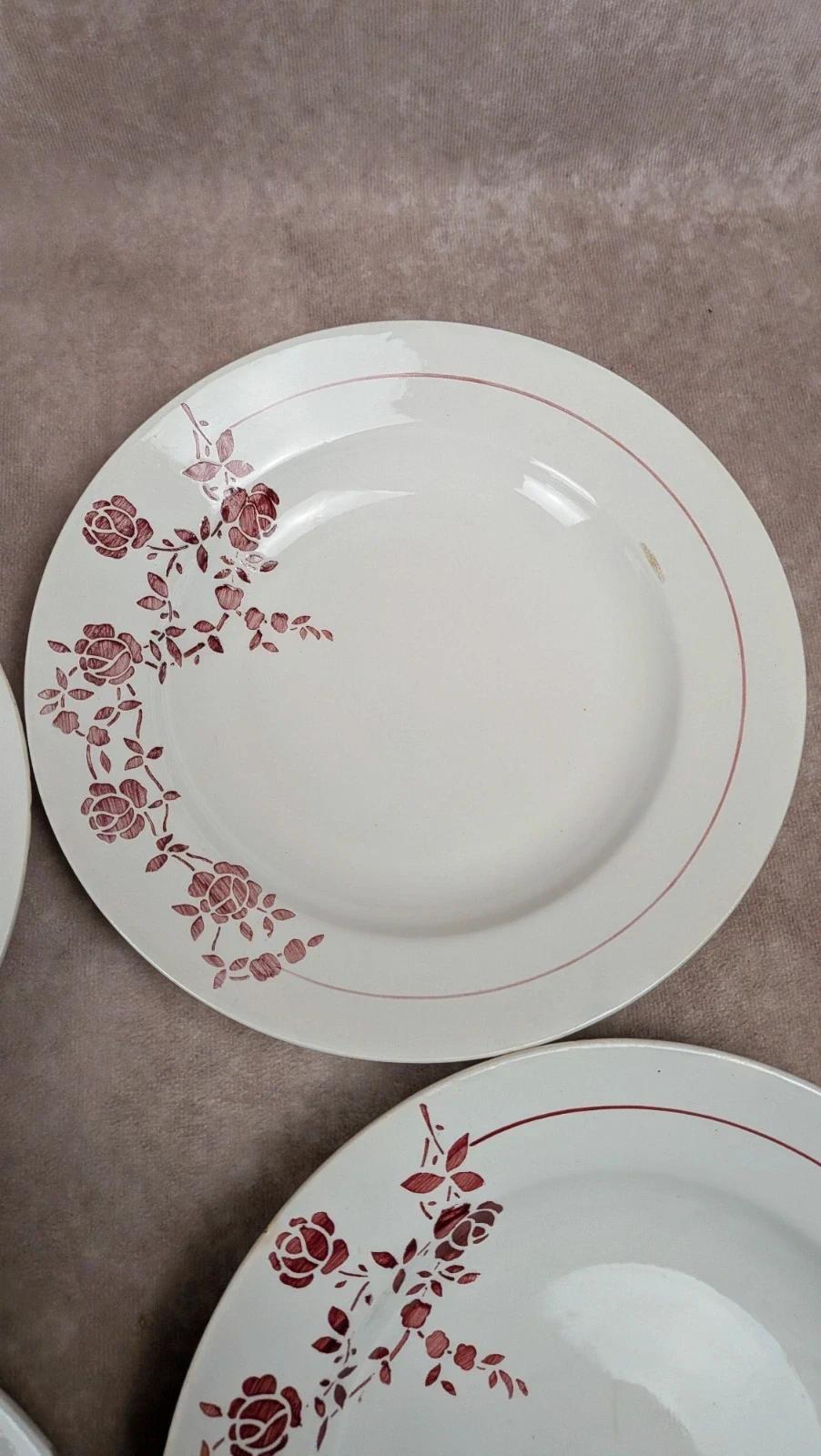 Lot de 4 assiettes creuses Saint-amand modèle Marcel