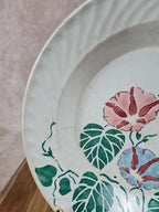 Assiette creuse ancienne Gien – modèle floral 🌸🍃