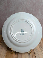 Assiette plate Terre de fer Gien – Modèle Annam – Décor vert ancien