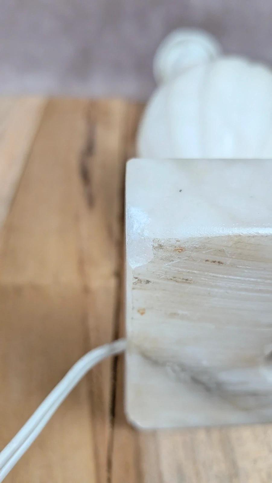 Lampe vintage en albâtre