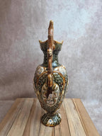 Grand vase majolique anglaise Alhambrian Ware Xixe n°434 – 38 cm