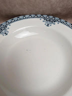 Lot de 9 assiettes creuses Terre de Fer St Amand modèle Andrinople