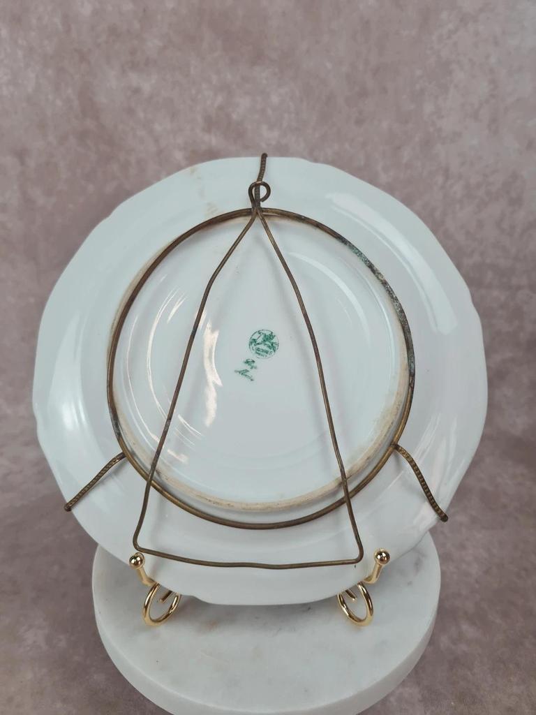 Assiette décorative – Porcelaine de Limoges Singer, Paris