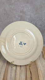 Assiette ancienne Terre de Fer Vieillard & Cie Bordeaux modèle Clématite