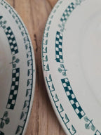 Lot de 5 assiettes terre de fer Gien modèle Sophia 💚