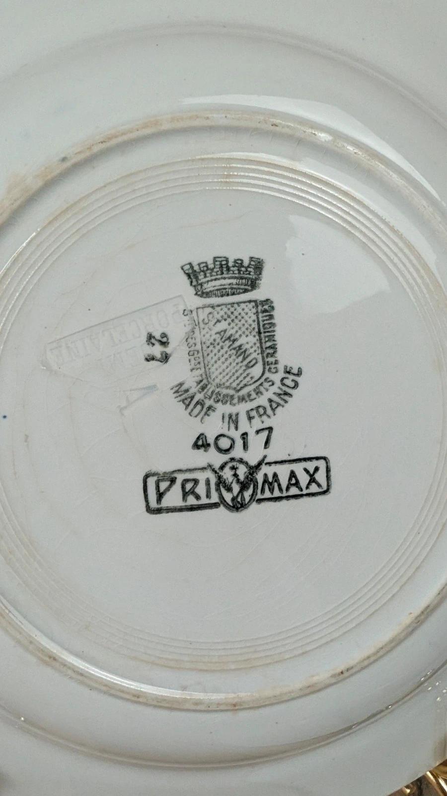 Lot de 2 assiettes creuses anciennes Saint-amand – Primax