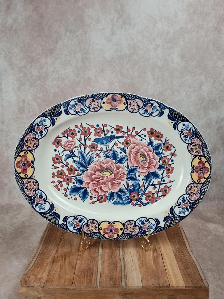 Grand plat ancien style Imari / japonisant 🌸