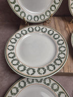 Lot de 8 assiettes à dessert Saint-amand Hamage modèle Marceau – faïence ancienne