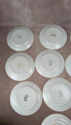 Lot de 14 assiettes plates Saint-amand modèle Marcel