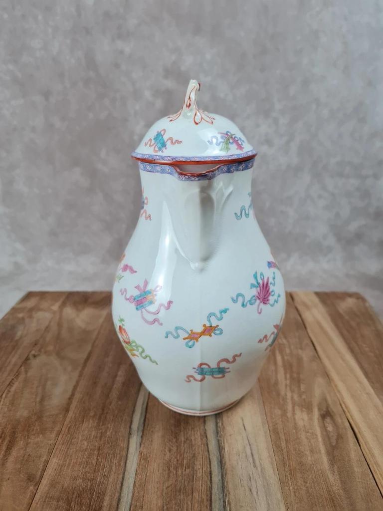 Théière vintage Minton – Porcelaine anglaise décor orientaliste 🫖🌸