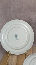 Lot de 2 assiettes plates Lunéville – modèle The Cottage
