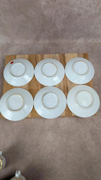 Lot de 6 tasses anciennes Vieux Paris et leurs 6 soucoupes dorées
