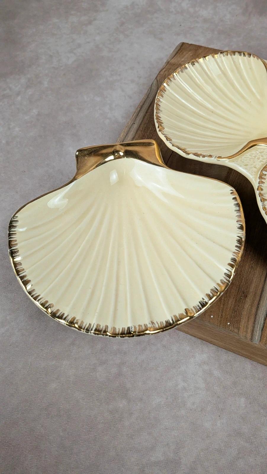 Présentoir coquillage vintage Siloa Paris + 2 coquilles