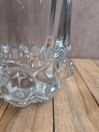 Vase en cristal Art Vannes – grand modèle vintage 24 cm
